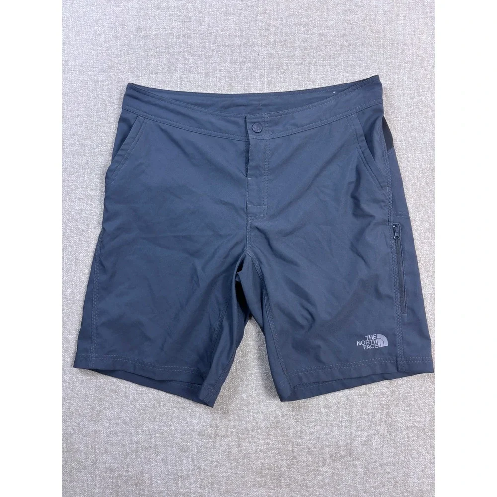 The North Face Mens Class V Board Shorts Gray Hiking Swim Trunks Size 36